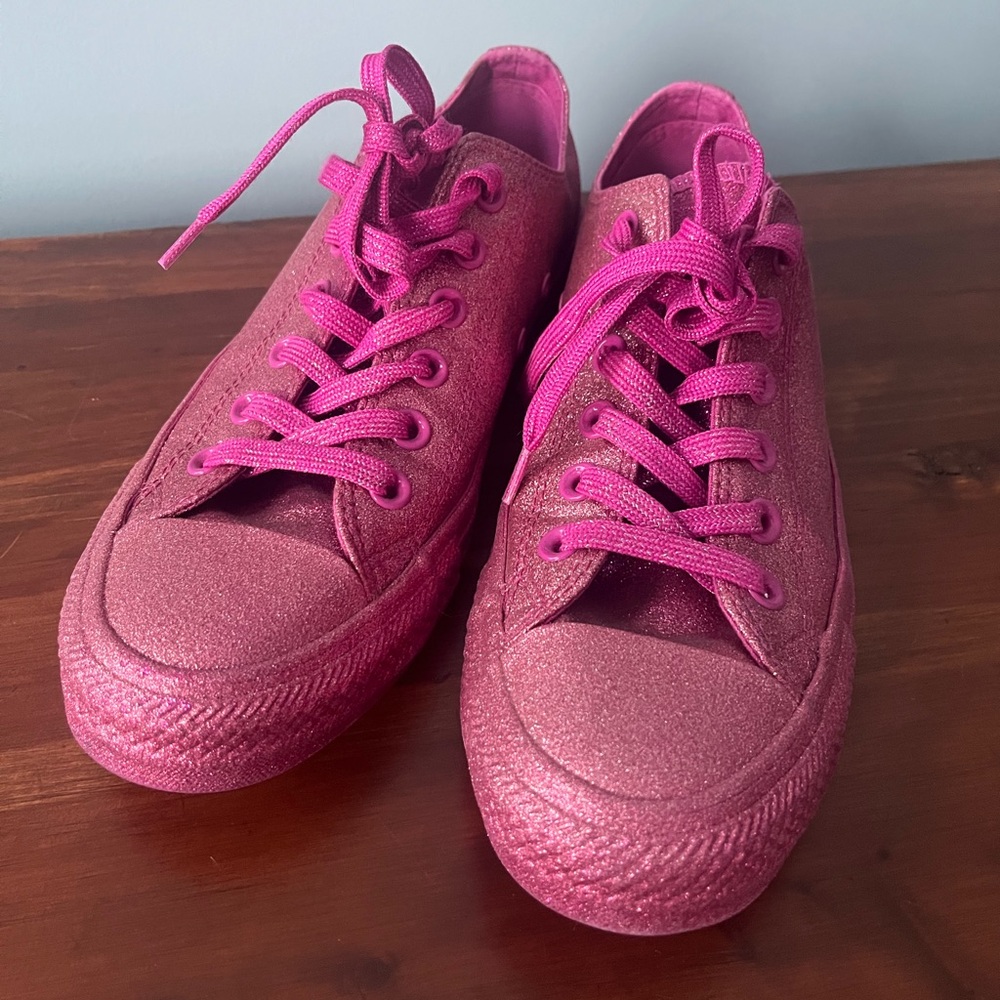 Pink Glitter Chuck Taylors Converse Allstars